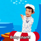 Ilustración para el artículo titulado La ciencia detrás de Baby Shark, la canción que tanto niños como adultos acaben tarareándola sin pensar